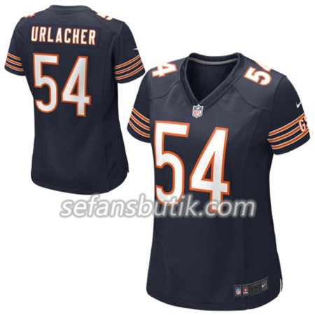 Chicago Bears Tröjor Brian Urlacher 54 Nike Navy - Dame
